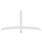Ekena Millwork Bellingham Architectural Grade PVC Gable Bracket, 72"W x 36"H x 2"D x 4"F, 12/12 Pitch GBP072X36X0204BEL00 - alternate 5
